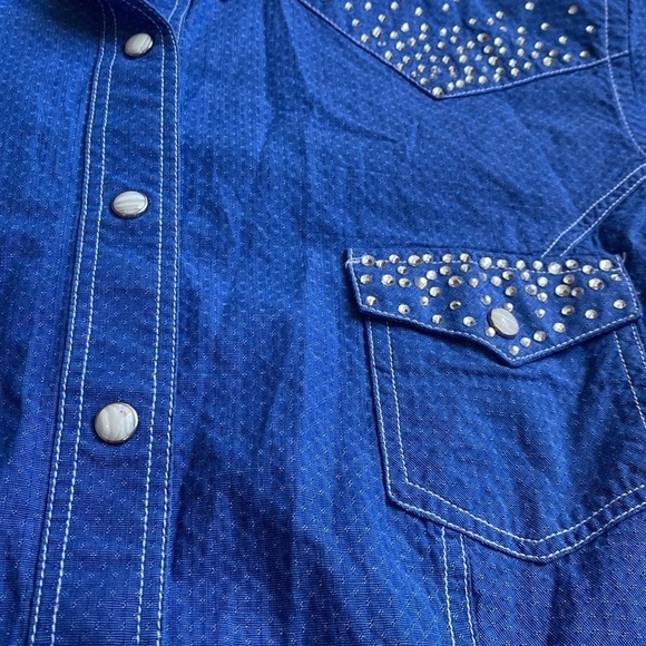 Panhandle rodeo rhinestone western button down. - Picture 2 of 10